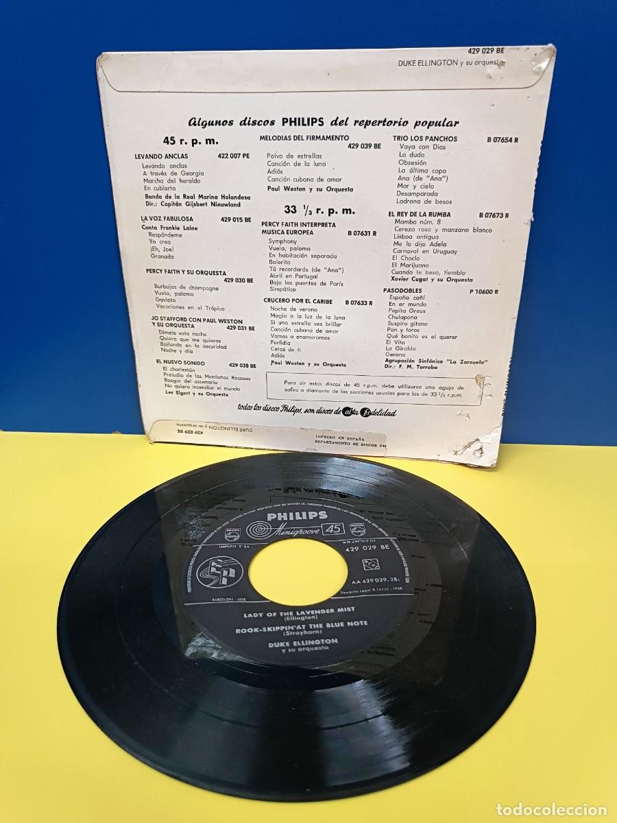 Discos de vinilo: DUKE ELLINGTON Y SU ORQUESTA - HYA SUE - SINGLE DISCO DE VINILO - PHILIPS - Foto 2