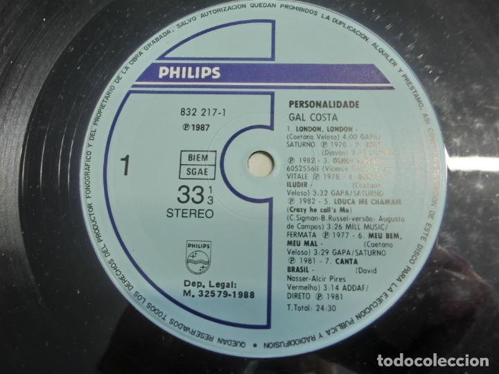 Discos de vinilo: GAL COSTA - PERSONALIDADE - Foto 3