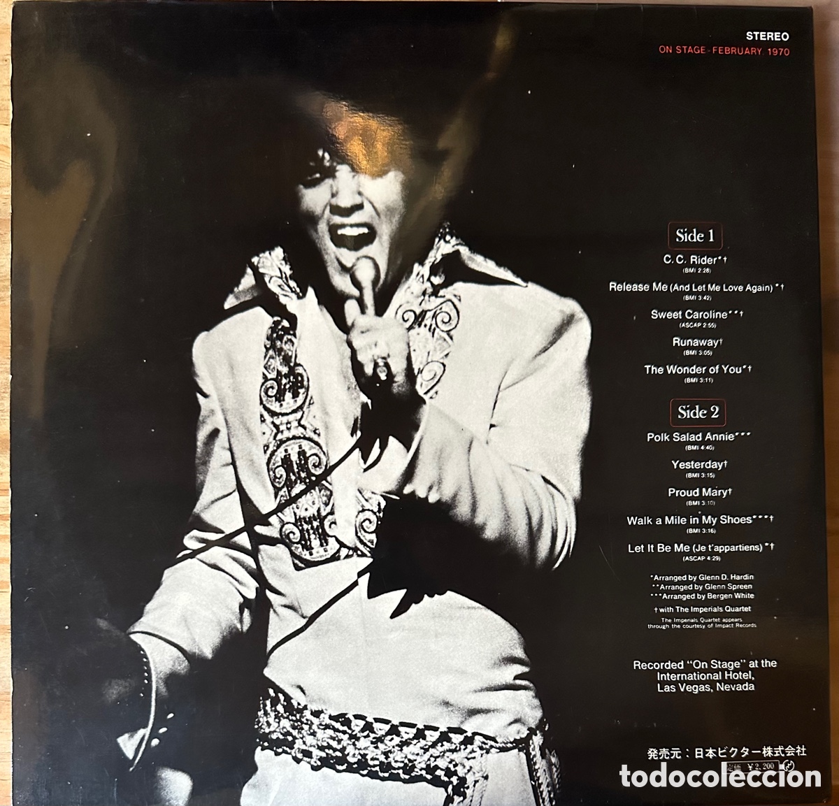 Discos de vinilo: Elvis Presley. Jap&oacute;n, 1970 - Foto 2
