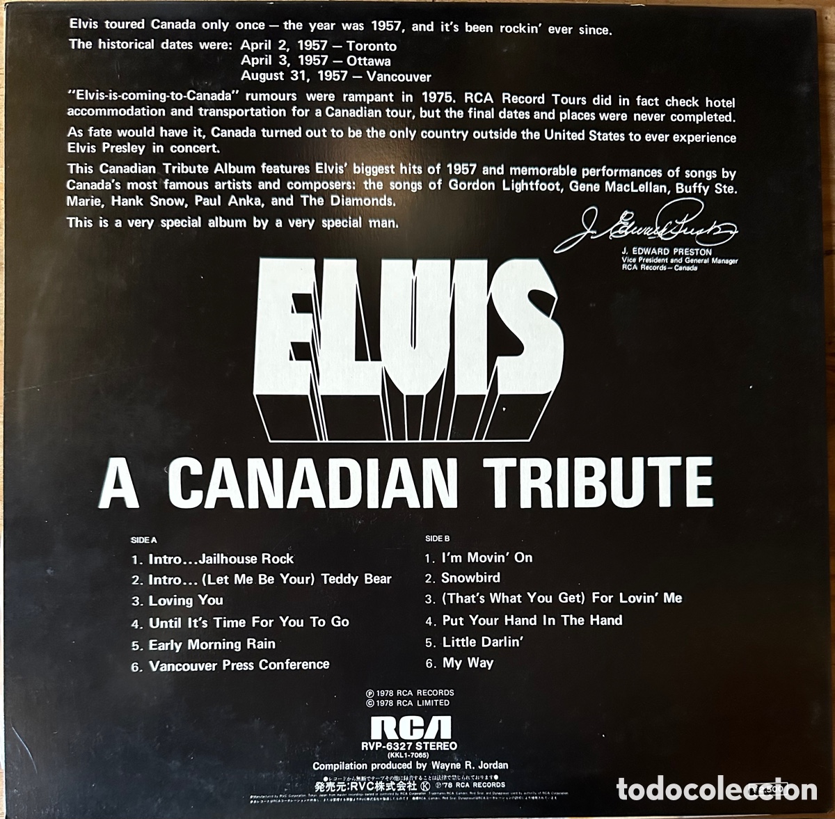 Discos de vinilo: Elvis Presley. Jap&oacute;n, 1978 - Foto 2