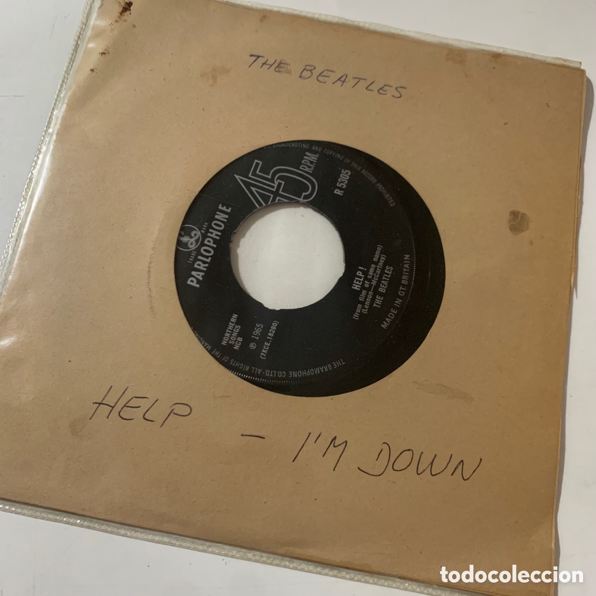 Discos de vinilo: Single The Beatles - Help! Edicion UK de 1965 - Foto 3