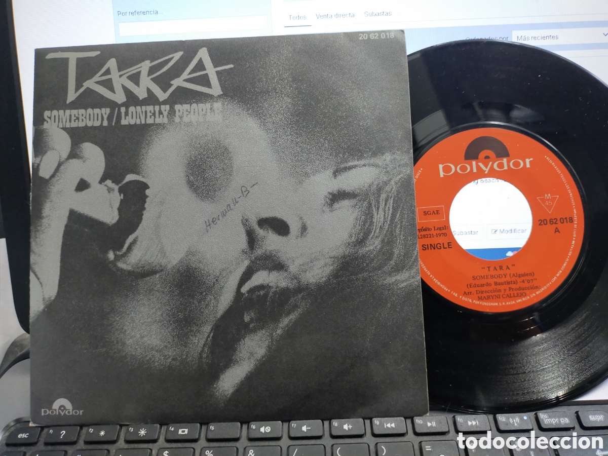 Discos de vinilo: Tara single somebody 1970 - Foto 1