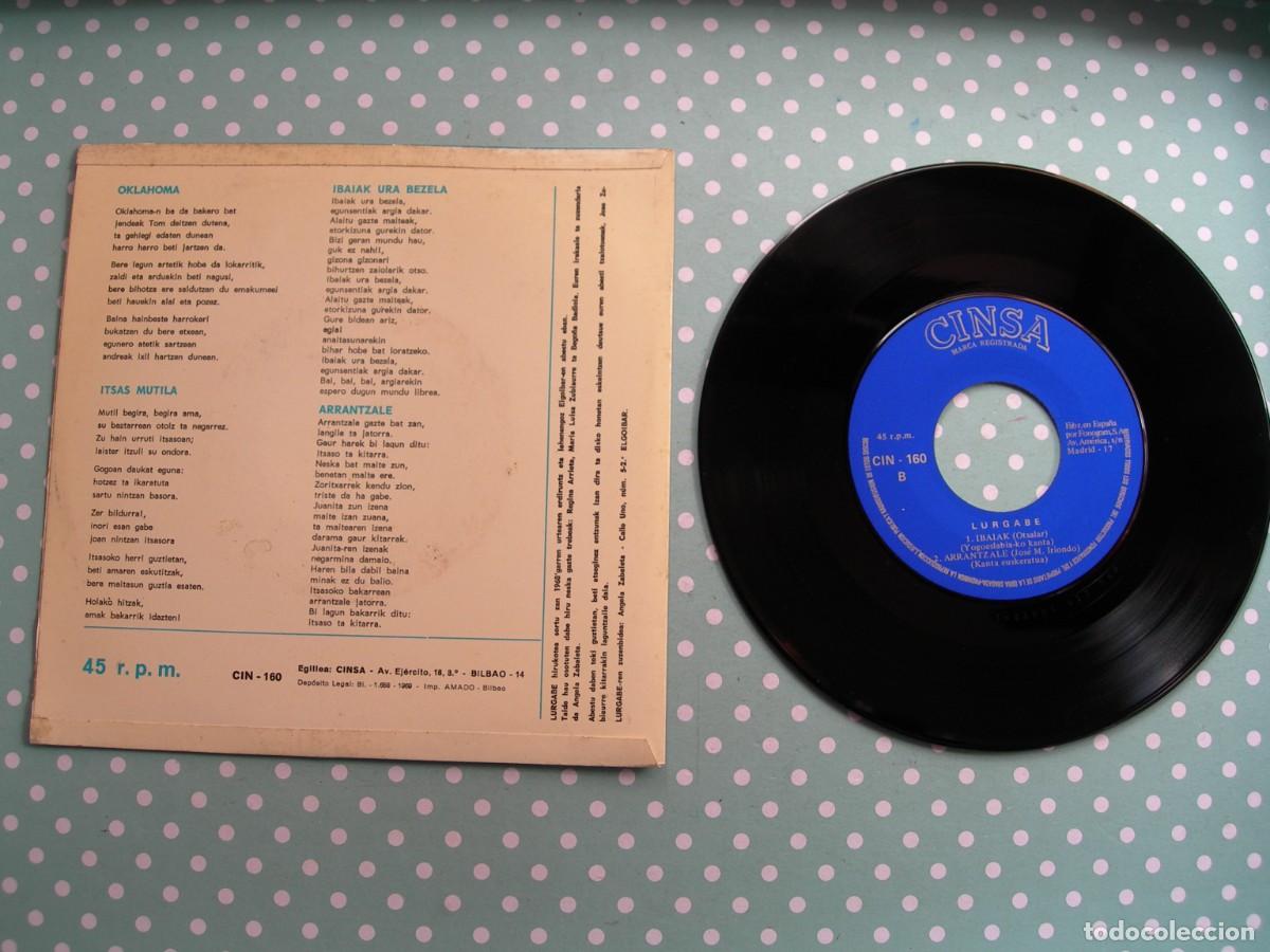 Discos de vinilo: LURGABE / OKLAHOMA + 3 / EP VIVILO / - Foto 2