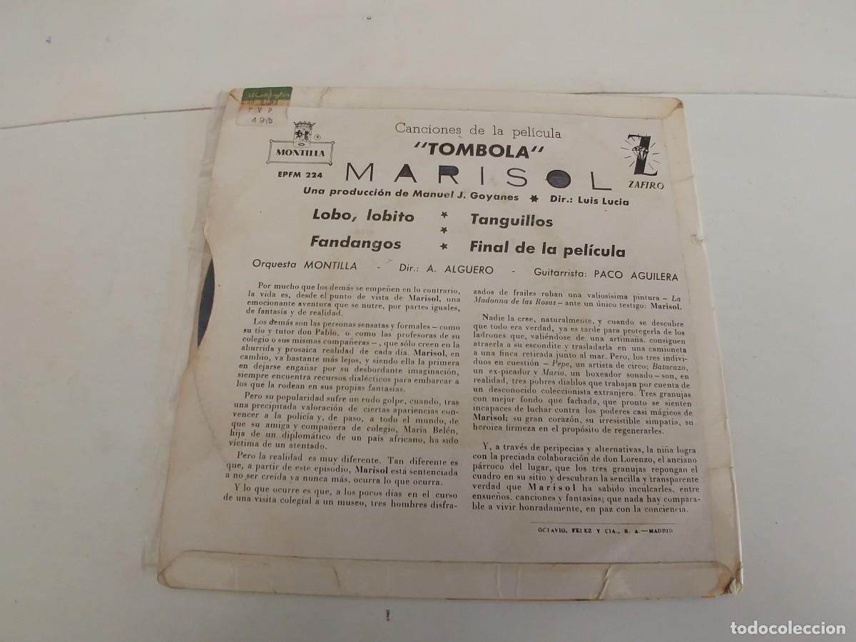 Discos de vinilo: MARISOL-EP LOBO LOBITO +3 - Foto 2