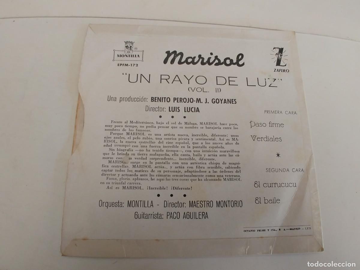 Discos de vinilo: MARISOL-EP PASO FIRME +3 - Foto 2