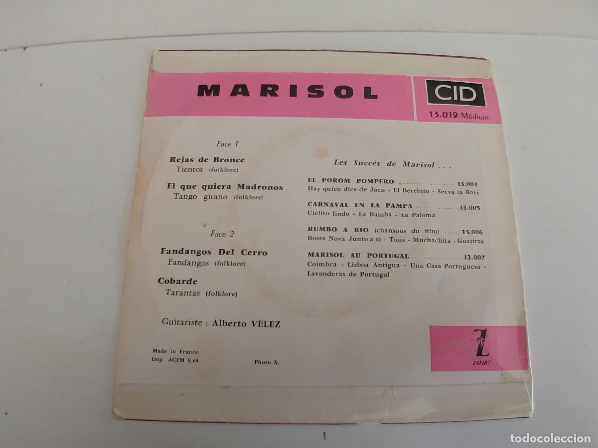 Discos de vinilo: MARISOL-EP REJAS DE BRONCE +3-FRANCES - Foto 2