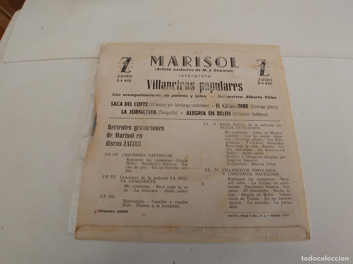 Discos de vinilo: MARISOL-EP VILLANCICOS POPULARES - Foto 2