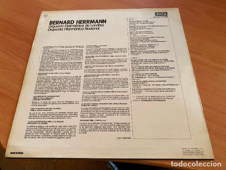 Discos de vinilo: BERNARD HERRMANN LP ESPA&Ntilde;A 1977 (B-44) - Foto 3