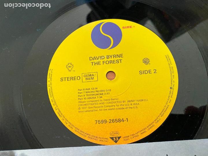 Discos de vinilo: DAVID BYRNE (THE FOREST) LP 1991 (B-44) - Foto 3