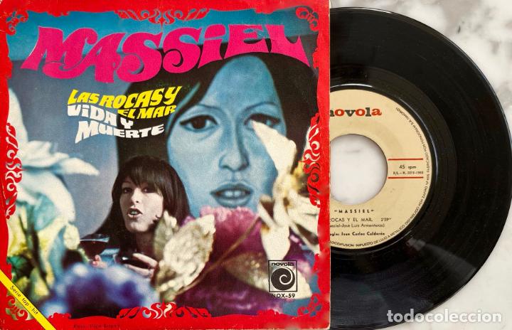 Discos de vinilo: MASSIEL, LAS ROCAS Y EL MAR. SINGLE ORIGINAL ESPA&Ntilde;A 1968 - Foto 1