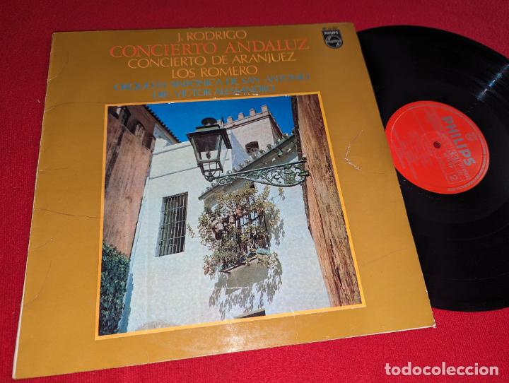 Vinyl records: SAN ANTONIO dir Alessandro J.RODRIGO Concierto andaluz+Aranjuez LOS ROMERO LP 1977 Philips ESPA&Ntilde;A SP