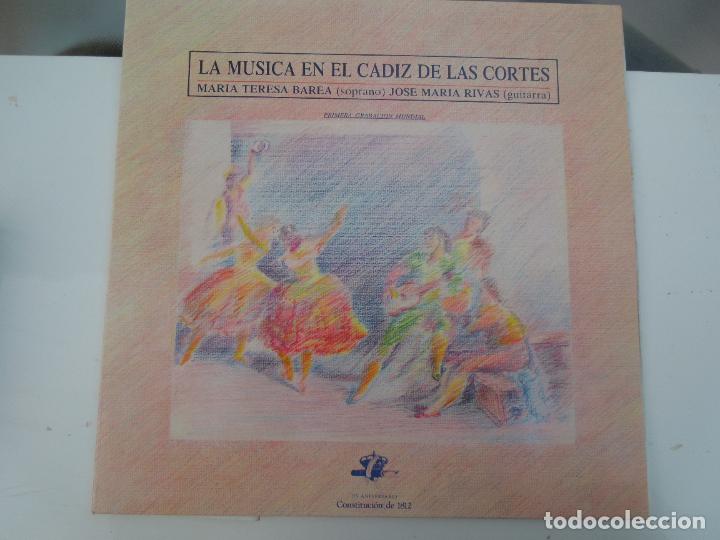 Vinyl-Schallplatten: LA M&Uacute;SICA EN EL C&Aacute;DIZ DE LAS CORTES - 175 ANIVERSARIO - SALUDA PERALES PIZARRO A MARMOLEJO LEDESMA.