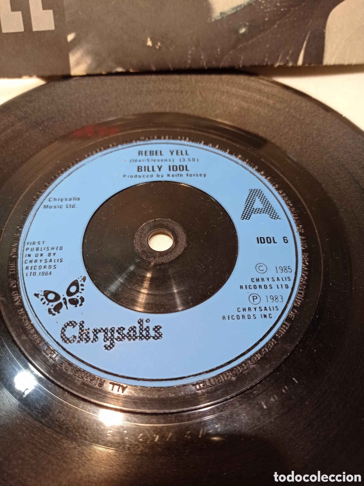 Discos de vinilo: SINGLE 7&rdquo; BILLY IDOL. REBEL YELL - Foto 2