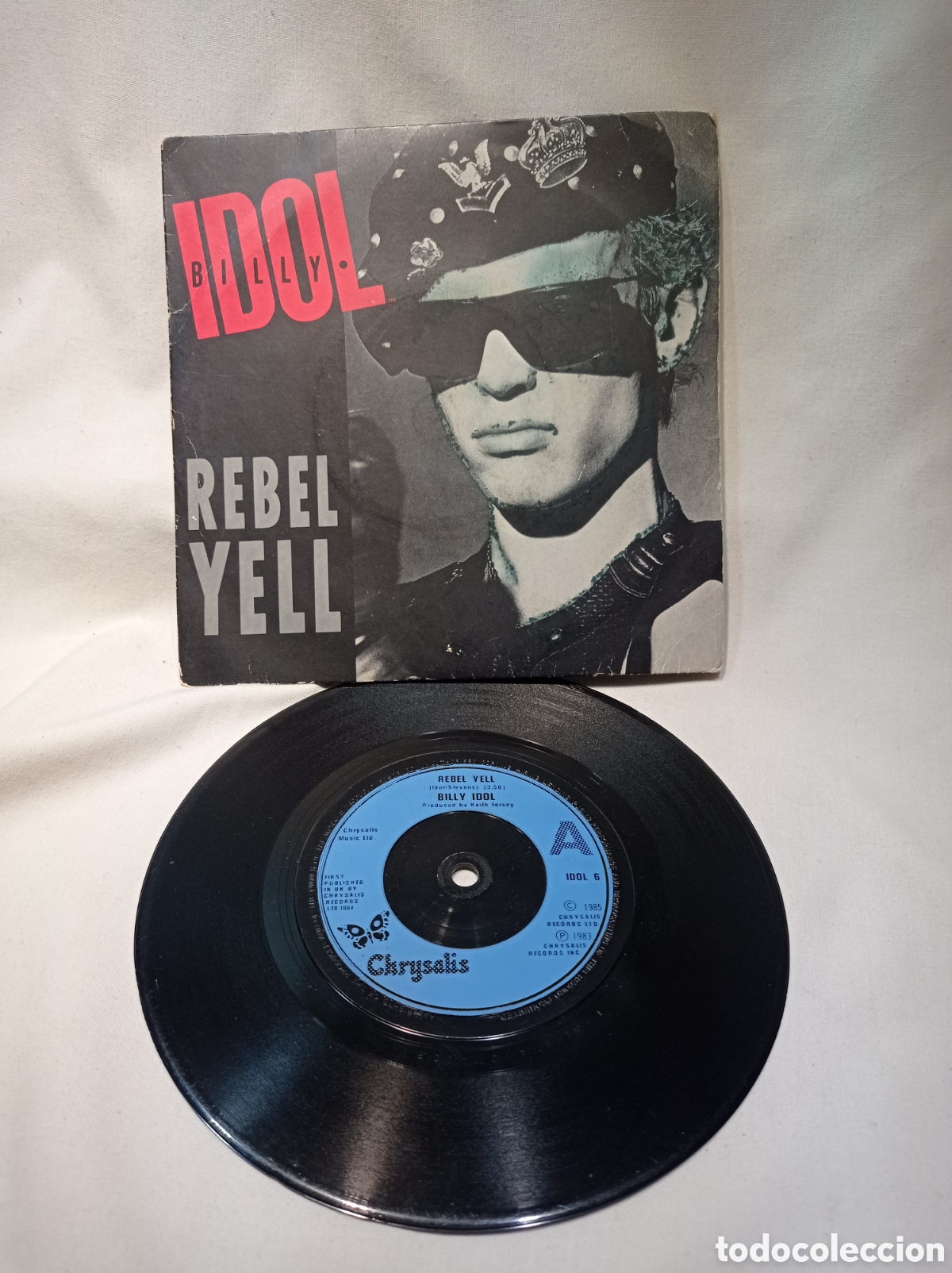 Discos de vinilo: SINGLE 7&rdquo; BILLY IDOL. REBEL YELL - Foto 1