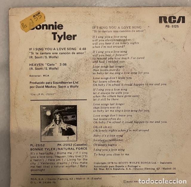 Discos de vinilo: BONNI TAYLER - Foto 2