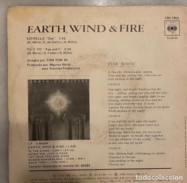 Discos de vinilo: HEARTH WIND & FIRE. ESTRELLA. SINGLE - Foto 2