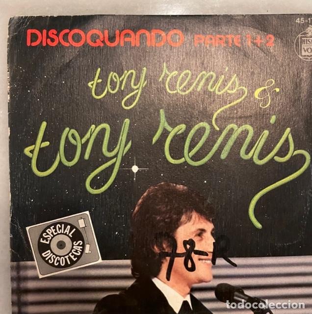 Discos de vinilo: TONY RENIS. SINGLE - Foto 1