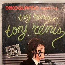 Discos de vinilo: TONY RENIS. SINGLE