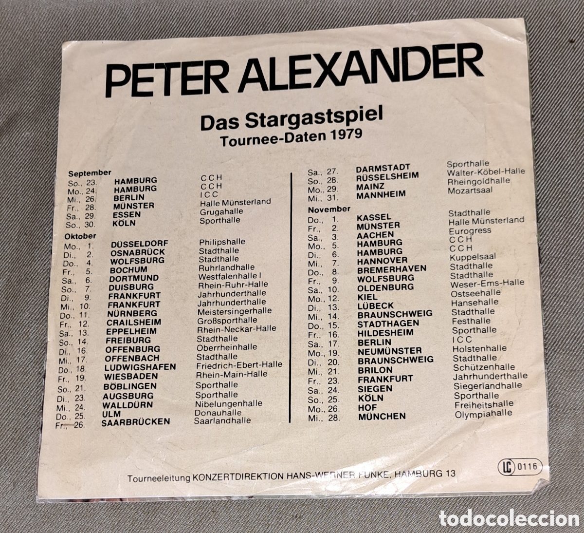 Discos de vinilo: CD PETER ALEXANDER, SCHWARZES GOLD, 1979 - Foto 2