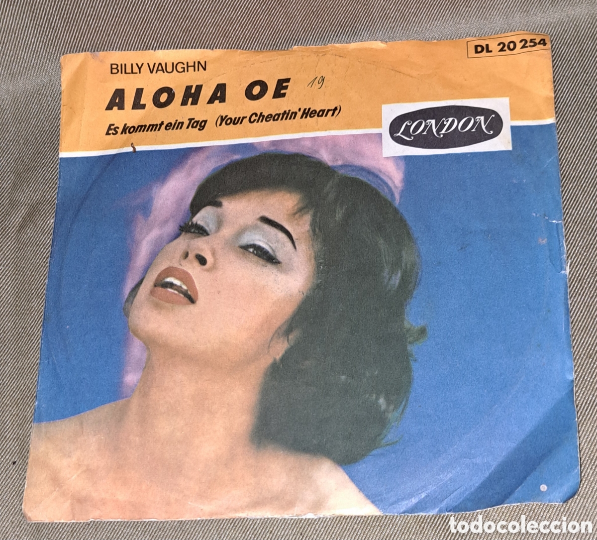 Discos de vinilo: SINGLE BILLY VAUGHN ALOHA OE - Foto 2