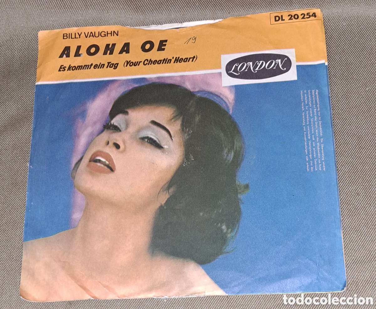 Discos de vinilo: SINGLE BILLY VAUGHN ALOHA OE - Foto 1