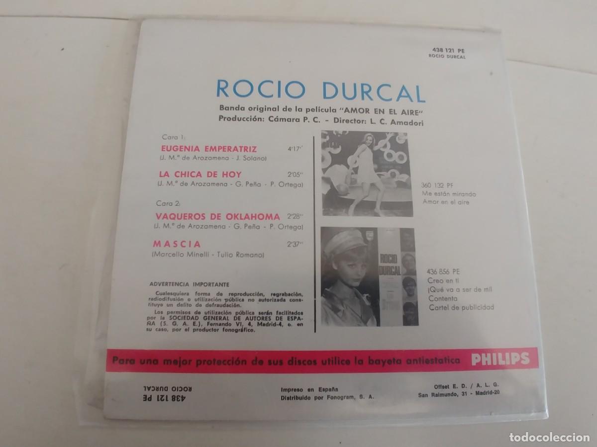 Discos de vinilo: ROCIO DURCAL-EP EUGENIA EMPERATRIZ +3-NUEVO - Foto 2