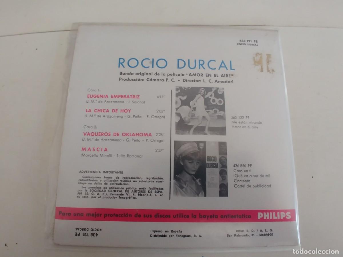 Discos de vinilo: ROCIO DURCAL-EP EUGENIA EMPERATRIZ +3 - Foto 2