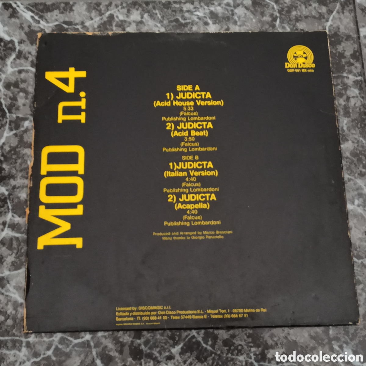 Discos de vinilo: MOD n.4 - Judicta (12&rdquo;) - Foto 2