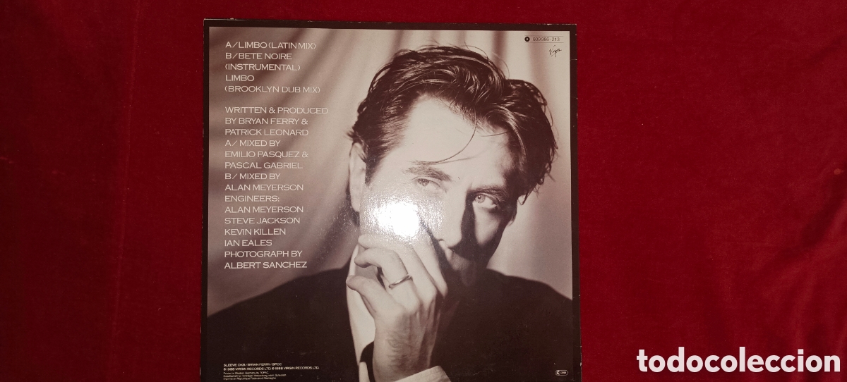 Discos de vinilo: Vinilo maxi - 12 - Bryan Ferry - Limbo - Foto 3
