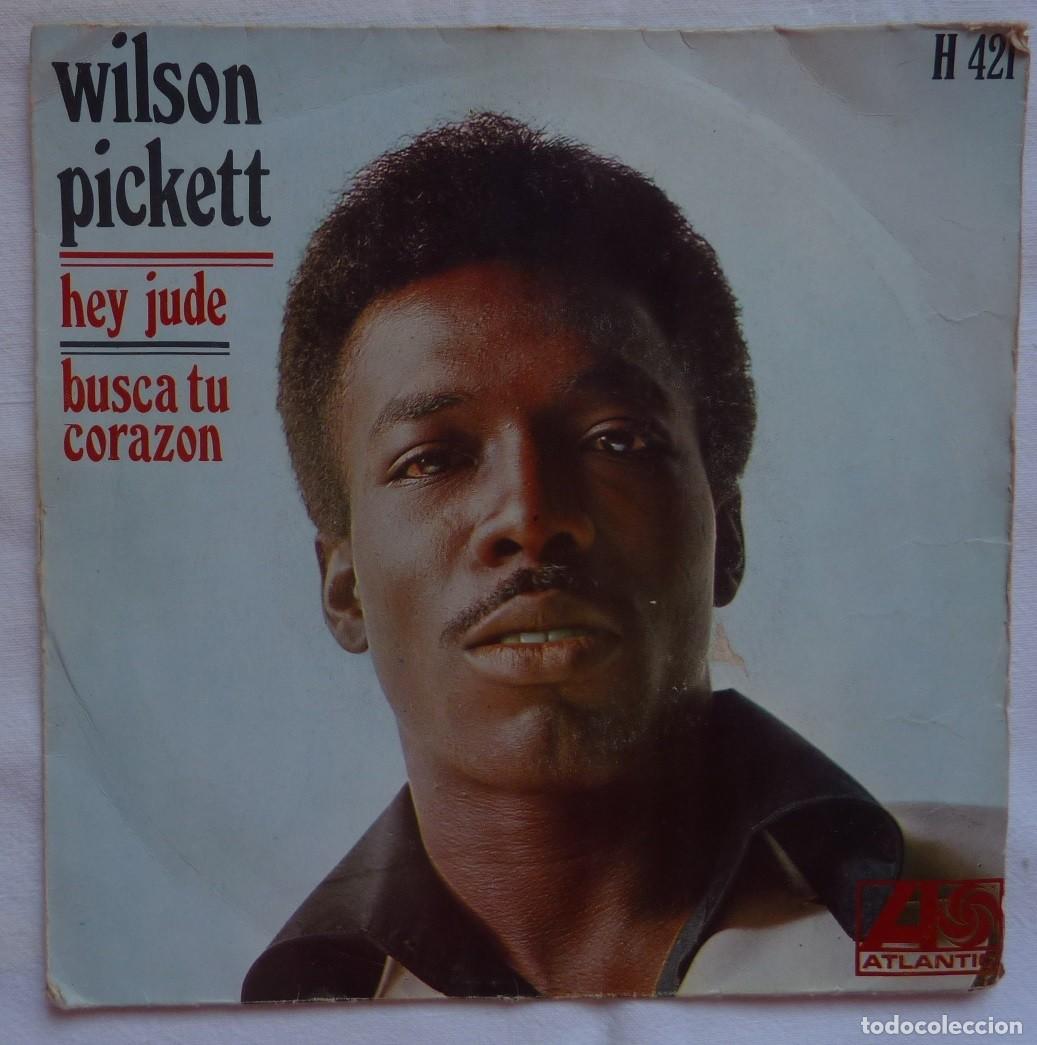 Discos de vinilo: WILSON PICKETT /HEY JUDE / 1969 / SINGLE - Foto 1