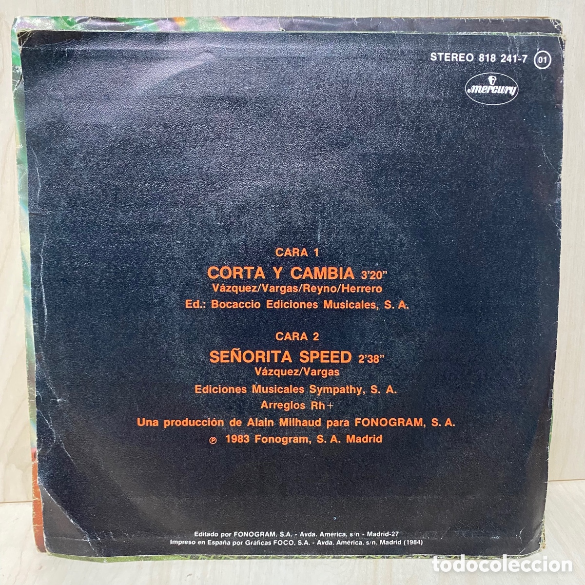 Discos de vinilo: Rh.+ - Corta Y Cambia (7&rdquo;, Single) - Foto 2
