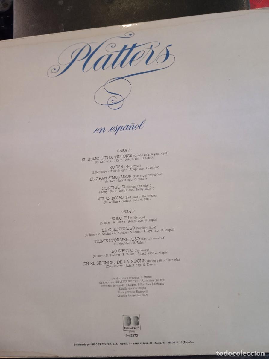 Discos de vinilo: THE PLATTERS EN ESPA&Ntilde;OL- LP. - Foto 2