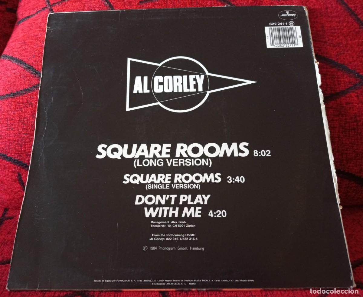 Discos de vinilo: AL CORLEY ** Square Rooms (Long Version) ** MAXI SINGLE VINILO 1984 - Foto 2