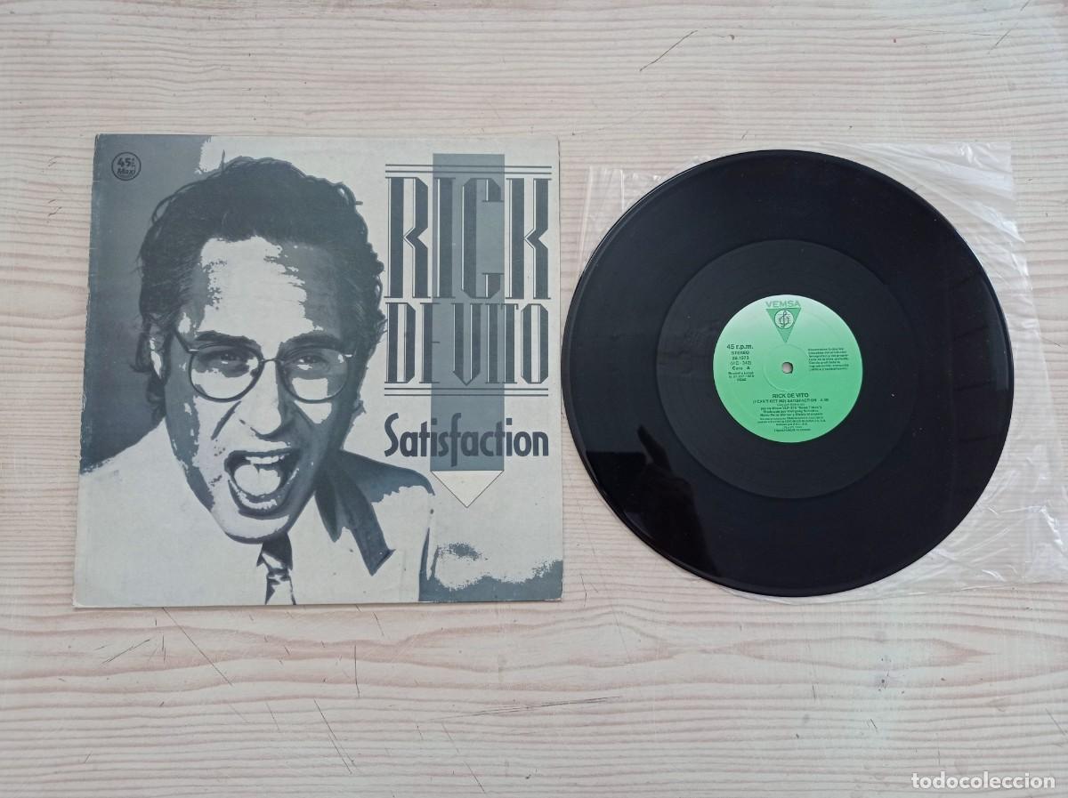 Discos de vinilo: Rick De Vito - Satisfaction - Maxi Single - Foto 1
