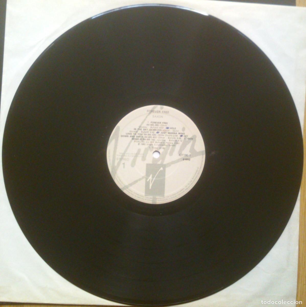 Discos de vinilo: SAXON FOREVER FREE (EDICION BRASILE&Ntilde;A) - Foto 2