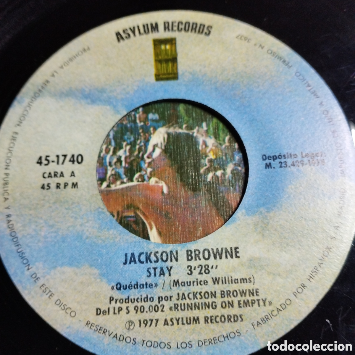Discos de vinilo: Single 7&rdquo; Jackson Browne 1978 stay + Rosie. - Foto 3
