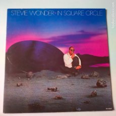 Discos de vinilo: STEVIE WONDER- IN SQUARE CIRCLE- SPAIN PROMO LP 1985 + LIBRETO + BIOGRAFIA PROMO RCA COMPAÑIA.