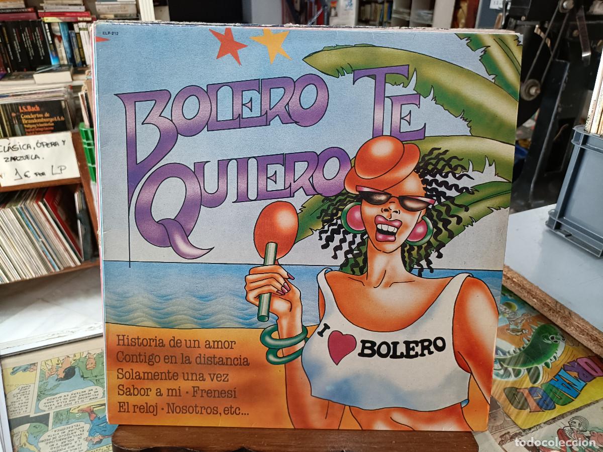 Disques de vinyle: Bolero Te Quiero - Varios - LP. sello CBS 1981
