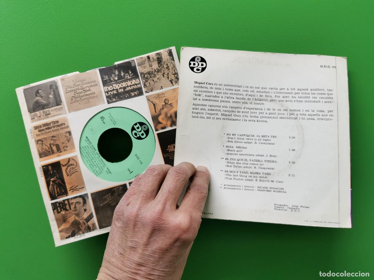 Discos de vinilo: MIQUEL CORS - CANTA CAN&Ccedil;ONS FOLK - Foto 2