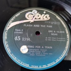 Discos de vinilo: FLASH AND THE PAN – WAITING FOR A TRAIN ,VINYL, MAXI-SINGLE 1983 SPAIN EPC A 12.3449