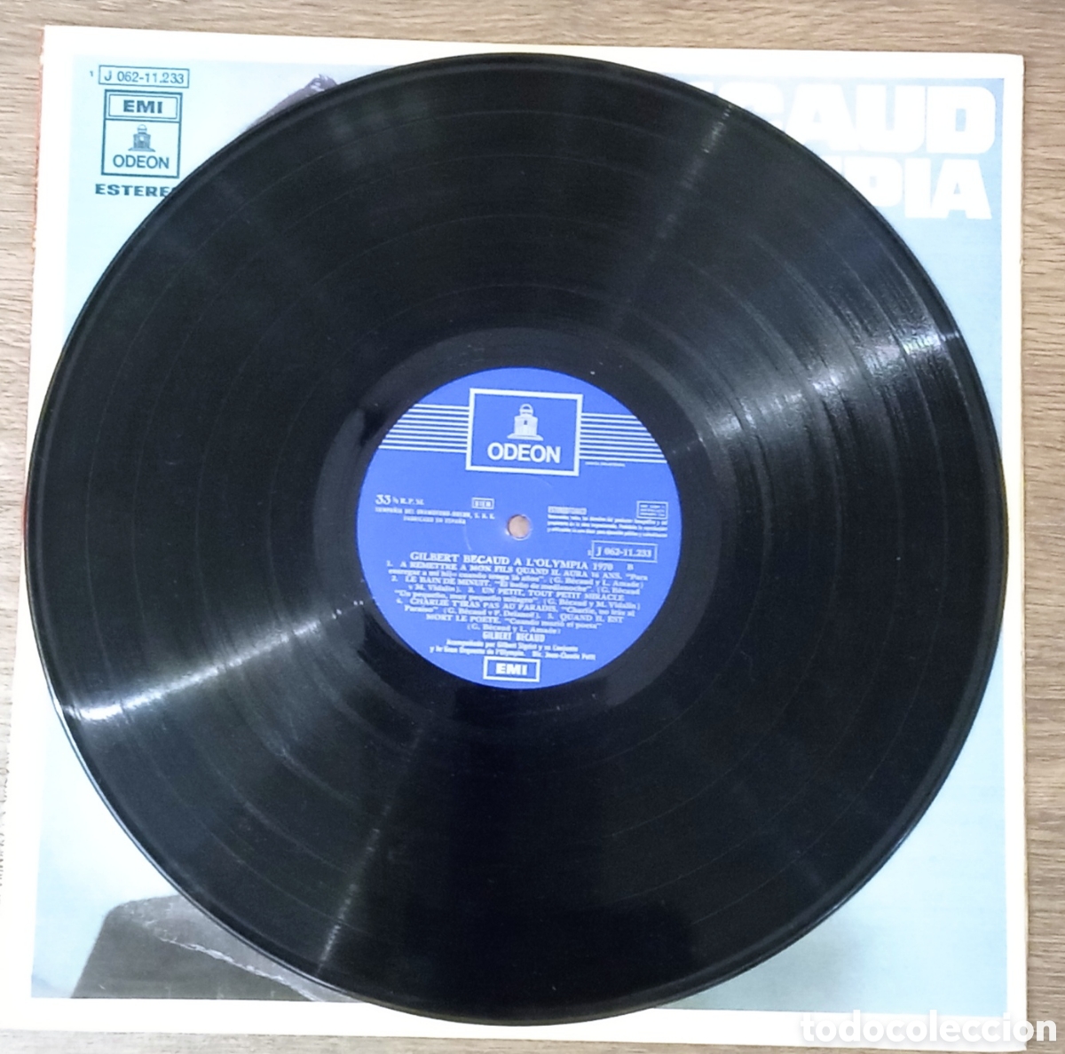 Discos de vinilo: Becaud.Olympia 70. LP EMI ODEON - Foto 3