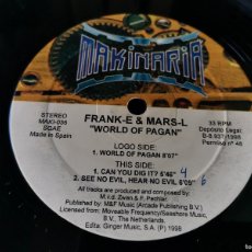 Discos de vinilo: FRANK-E & MARS-L – WORLD OF PAGAN ,VINYL, MAXI-SINGLE 1998 SPAIN MAKI-036