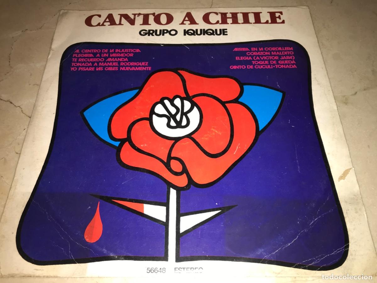 Disques de vinyle: GRUPO IQUIQUE-CANTO A CHILE-ORIGINAL 1978-VINILO EN BUEN ESTADO