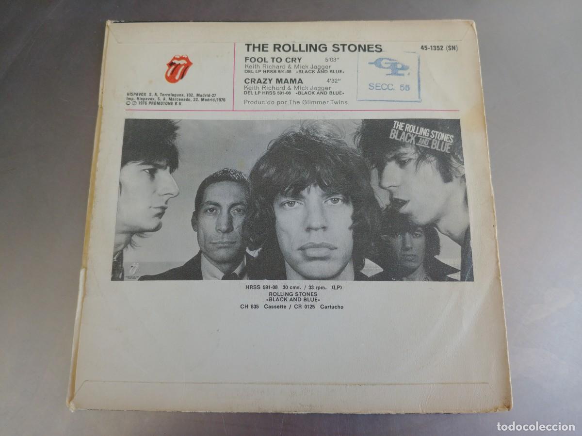 Discos de vinilo: THE ROLLING STONES-SINGLE FOOL TO CRY - Foto 2