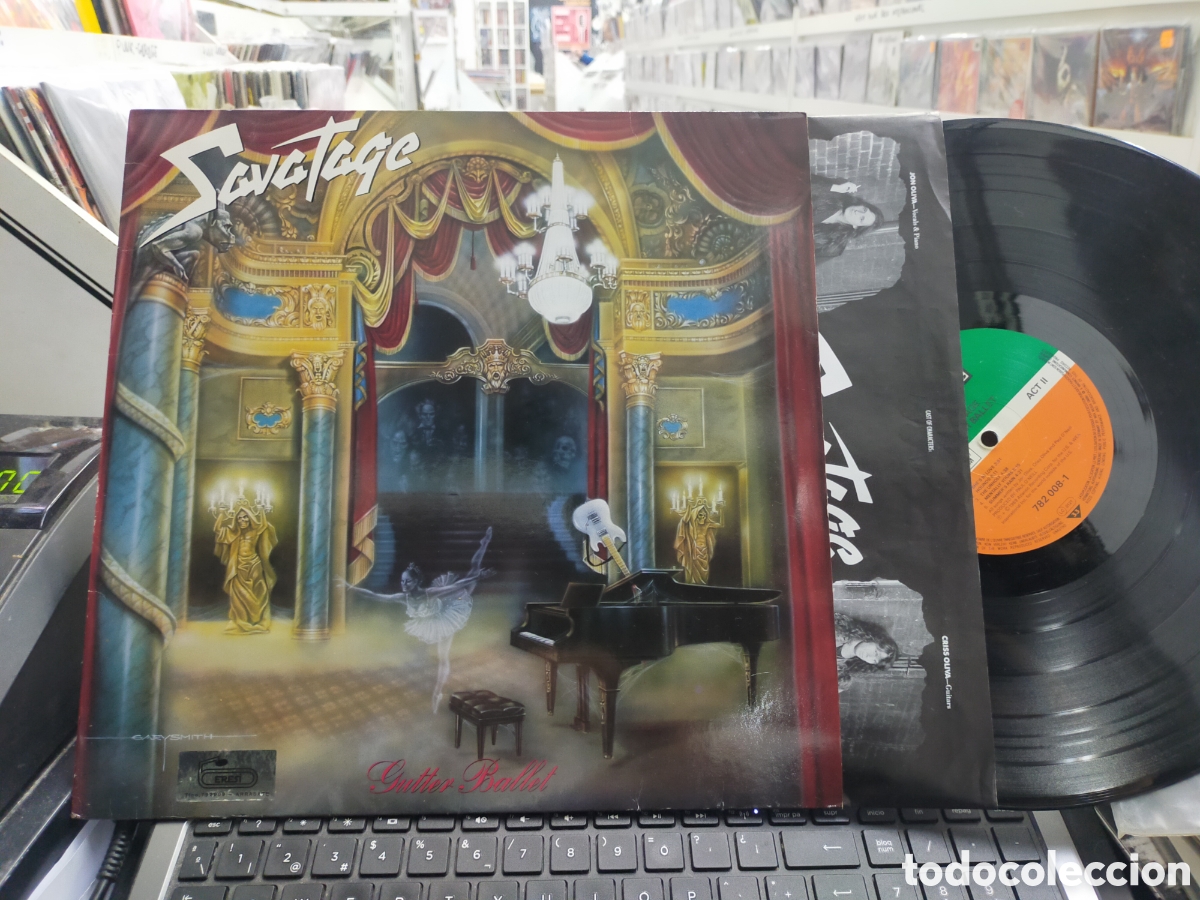 Discos de vinilo: Savatage LP gutter ballet 1989 - Foto 1