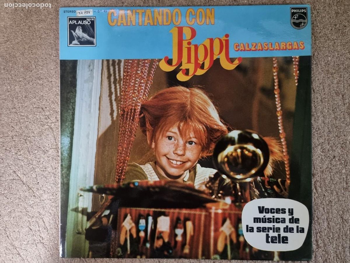 Discos de vinilo: Disco LP.Cantando con Pippi Calzaslargas - Foto 1