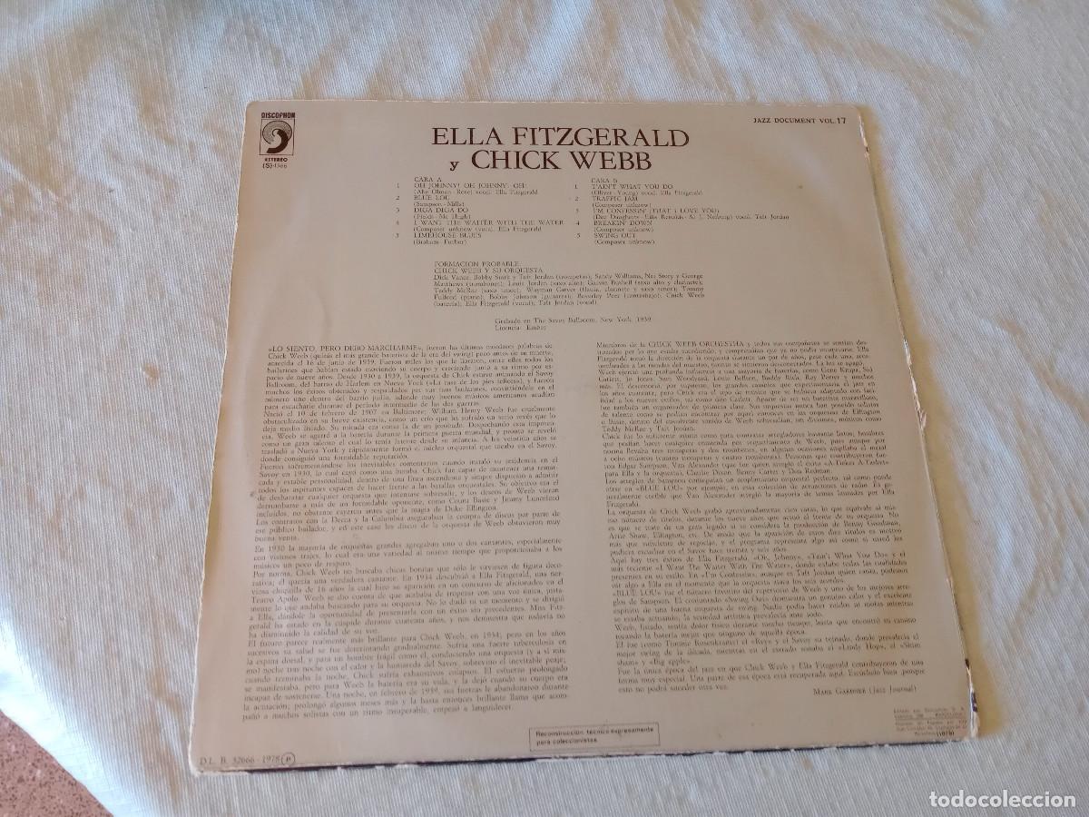 Discos de vinilo: JAZZ DOCUMENT / ELLA SINGS / CHICK SWINGS - Foto 2
