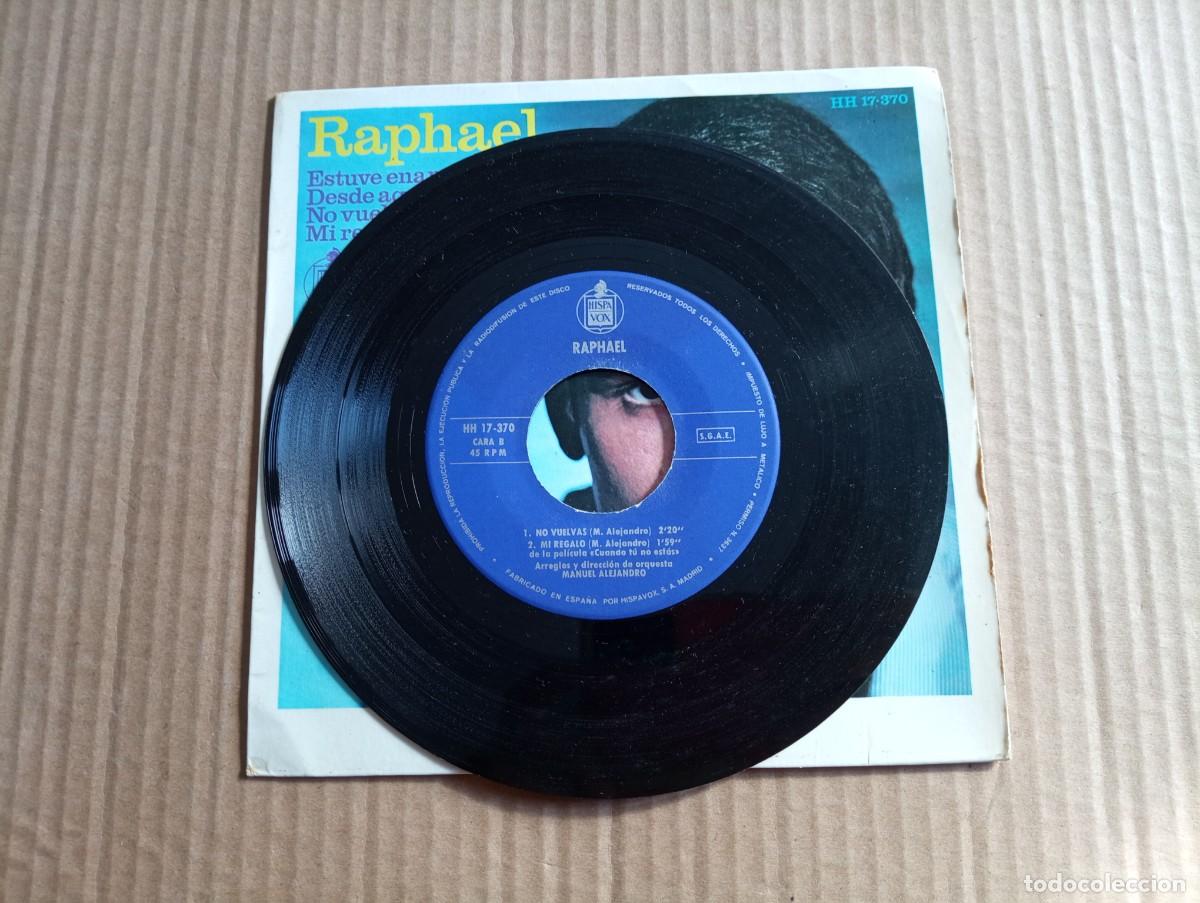 Discos de vinilo: RAPHAEL - ESTUVE ENAMORADO EP 4 TEMAS 1966 - Foto 3