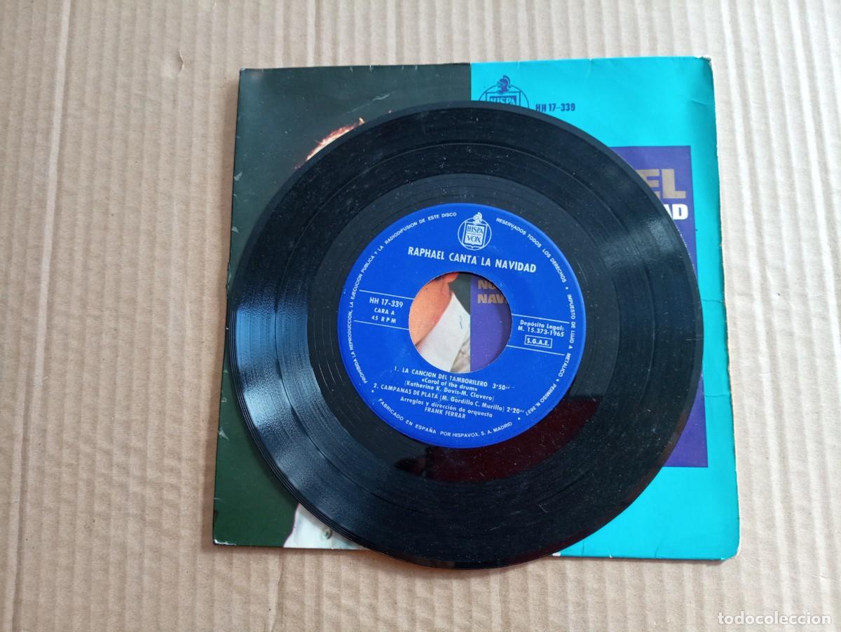Discos de vinilo: RAPHAEL - CANTA LA NAVIDAD EP 4 TEMAS 1965 - Foto 2