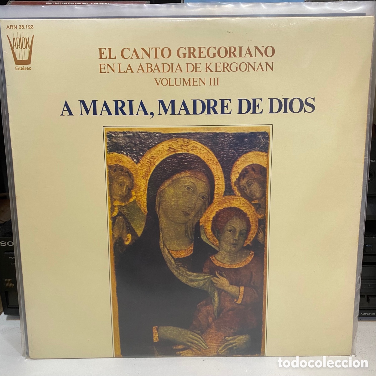 Discos de vinilo: El Canto Gregoriano En La Abad&iacute;a de Kergonan, Volumen III - A Mar&iacute;a, Madre de Dios (LP, Album)